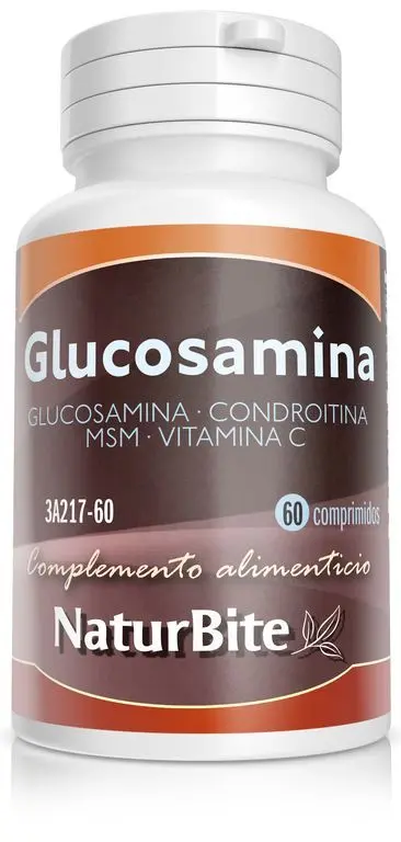 Glucosaminacon Condroitina + MSM + Vitamina C · NaturBite · 60 comprimidos