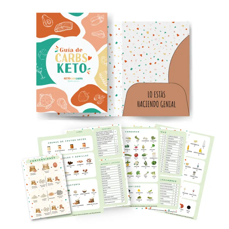 GUÍA DE CARBOHIDRATOS KETO + CONVERSIONES Y SUSTITUCIONES