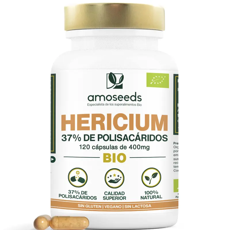 Hericium Bio, 37% Polisacáridos | 120 Cápsulas