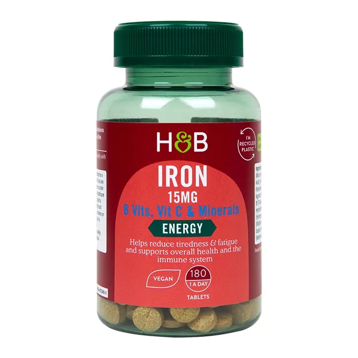 Hierro 15mg + Vitamina B, Vitamina C y Minerales - Comprimidos