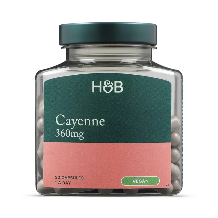 Holland & Barrett Cayena 360mg - 90 Cápsulas