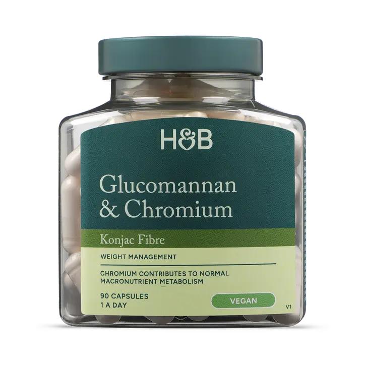 Holland & Barrett Glucomanano y Cromo - 90 Cápsulas