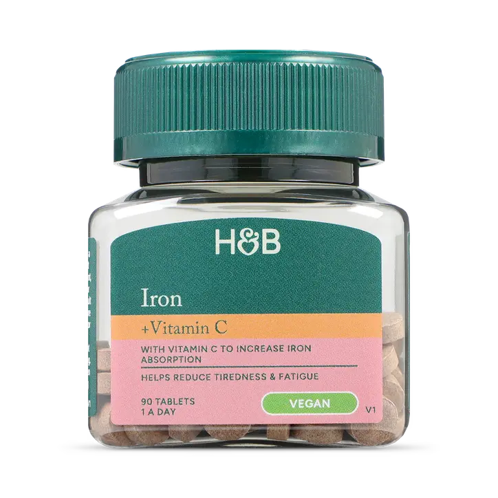 Holland & Barrett Hierro + Vitamina C - 90 Comprimidos