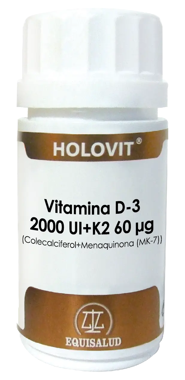 Holovit Vitamina D3 & K2 · Equisalud · 50 cápsulas