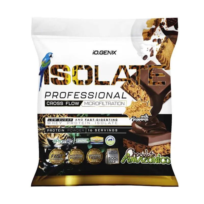 Isolate Profesional - 500g - Chocolate Amazonico - Proteína De Aislado De Suero Isolate - Io.genix