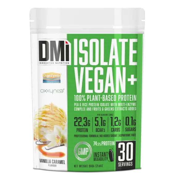 Isolate Vegan+ Vainilla · DMI Nutrition · 900 gramos