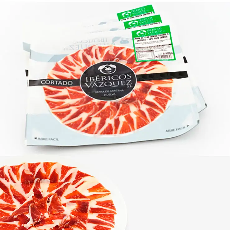 Jamón Cebo Ibérico Loncheado (12 Blíster De 100 Gramos)