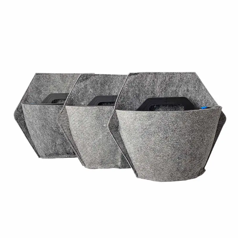 Jardín Vertical Modular Citysens Con Riego Automático De 3 Maceteros – Negro Con Funda Téxtil Reciclada