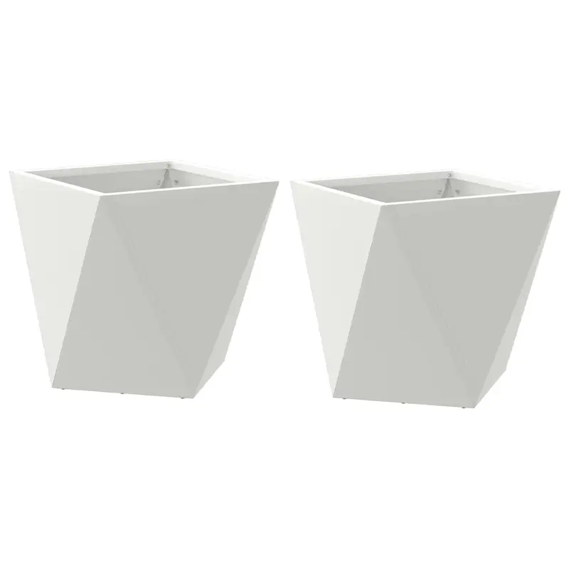 Jardinera 2 Uds. 30 X 30 X 30 Cm Acero