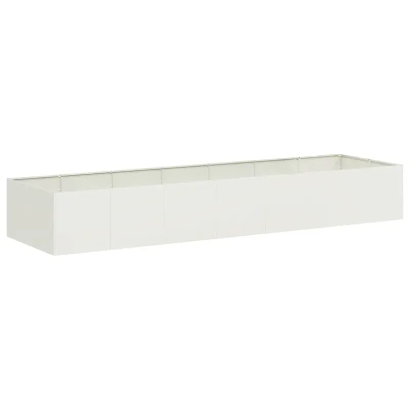Jardinera Acero Blanco 280x80x40 Cm