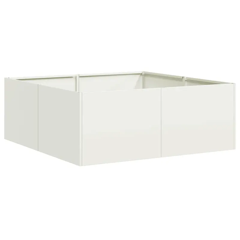 Jardinera Acero Blanco 80x80x30 Cm