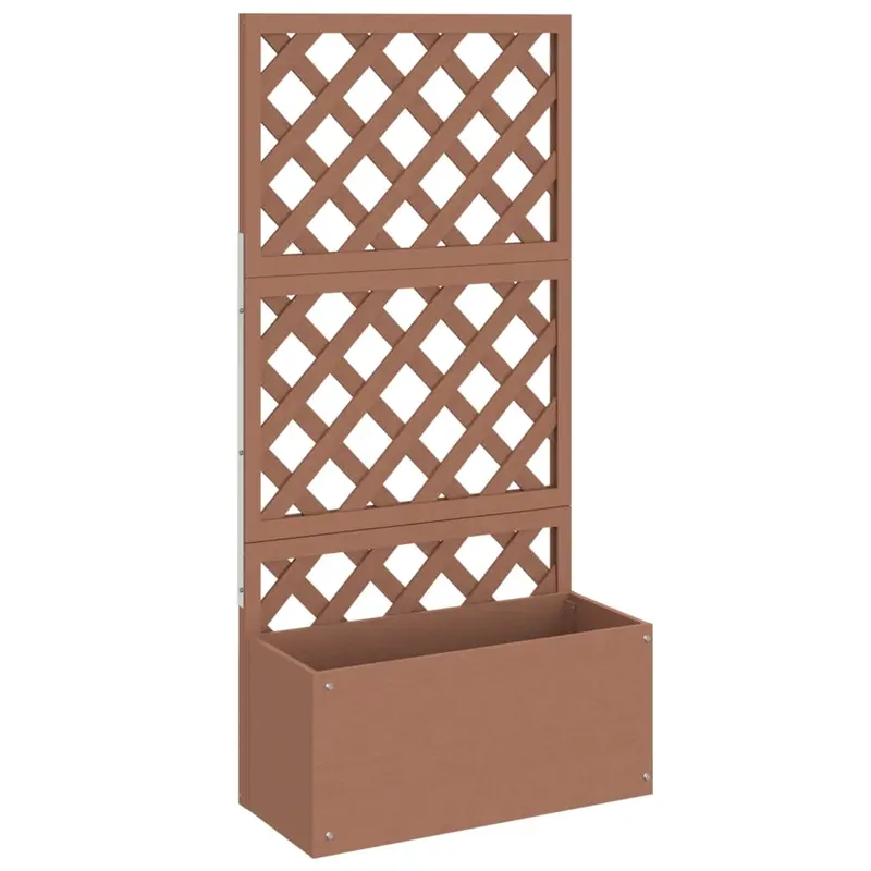 Jardinera Con Enrejado Wpc 65x33x135 Cm