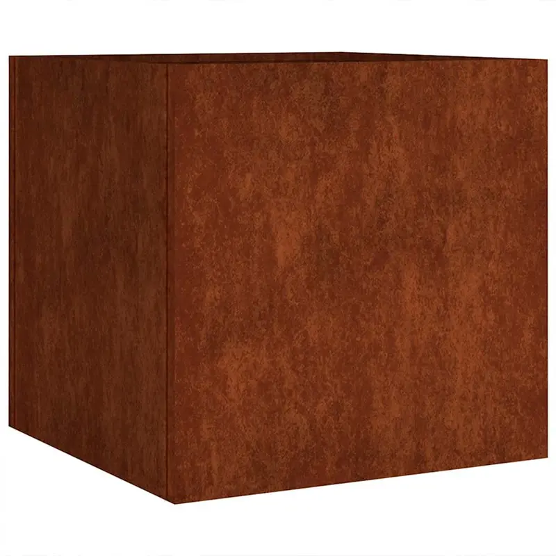 Jardinera De Acero Corten 40x41x40 Cm