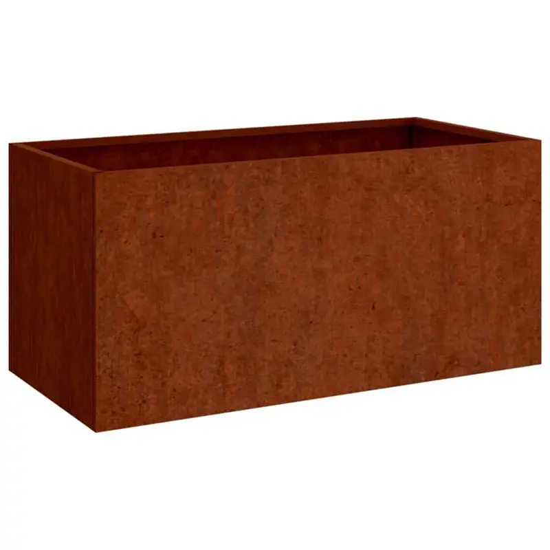 Jardinera De Acero Corten 62x40x39 Cm