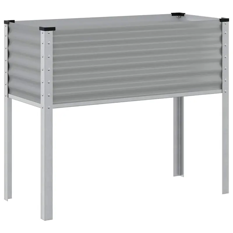 Jardinera De Acero Gris 100x45x90 Cm