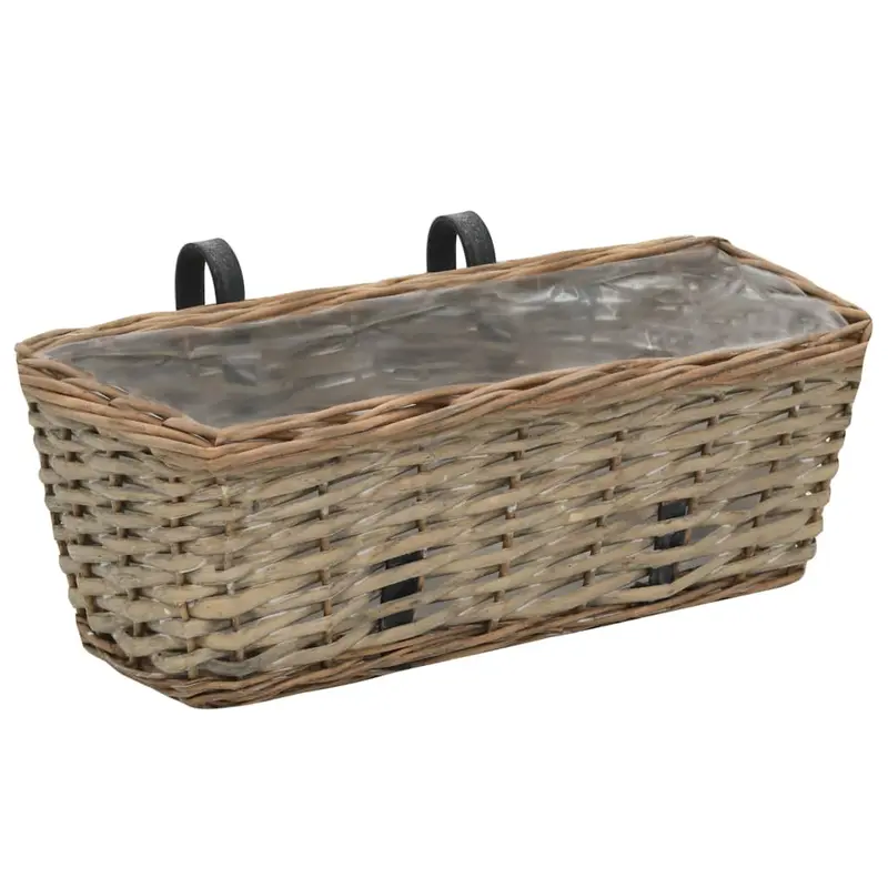 Jardinera De Balcón Con Forro Pe 40 Cm 2 Unidades