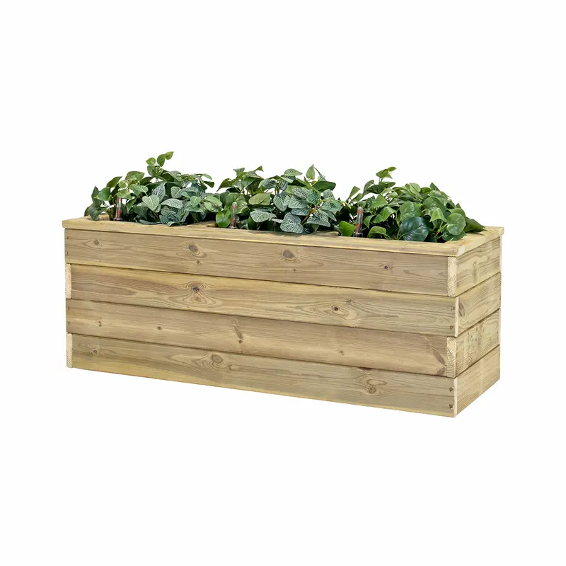Jardinera De Madera Con Autorriego 110x40x40 Cm Nidum Basic Hortalia