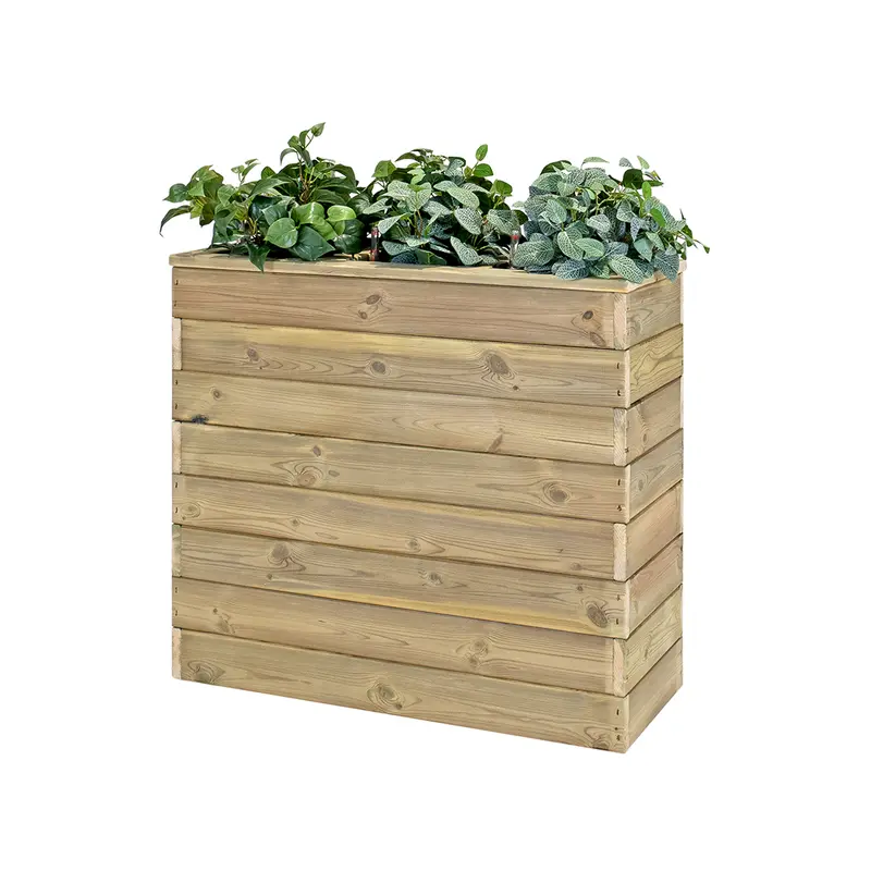 Jardinera De Madera Con Autorriego 86x34x40 Cm Nidum Basic Hortalia