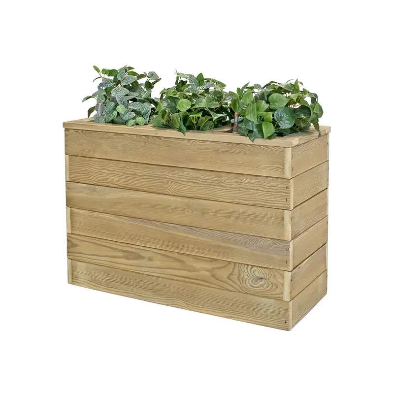 Jardinera De Madera Con Autorriego 86x34x60 Cm Nidum Basic Hortalia