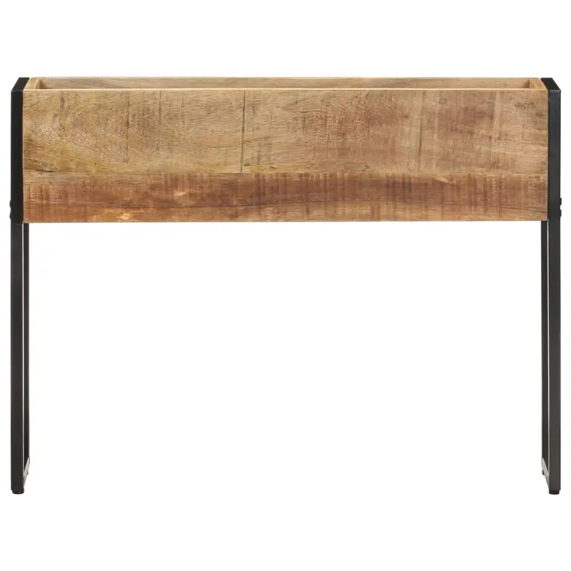 Jardinera De Madera De Mango Rugosa 90x20x68 Cm