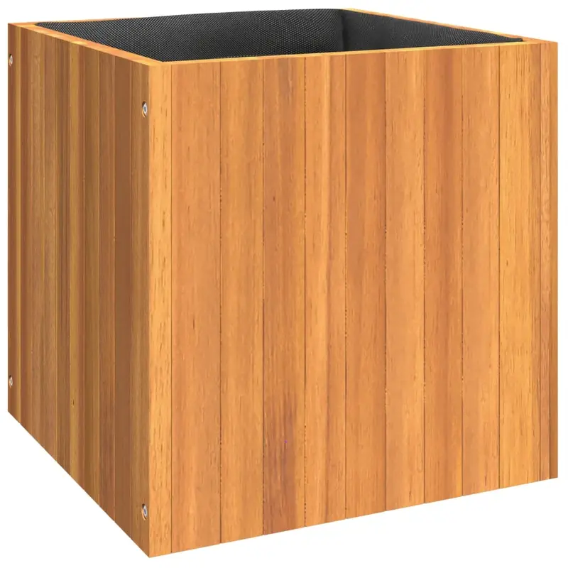 Jardinera De Madera Maciza De Acacia 45x45x45 Cm