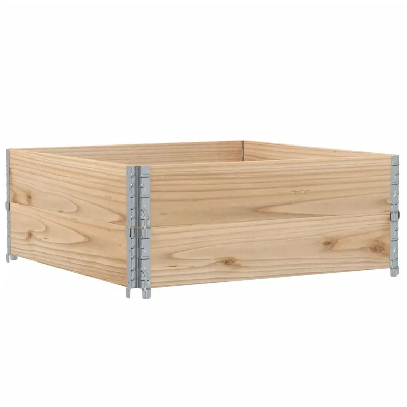Jardinera De Madera Maciza De Pino 100x100 Cm