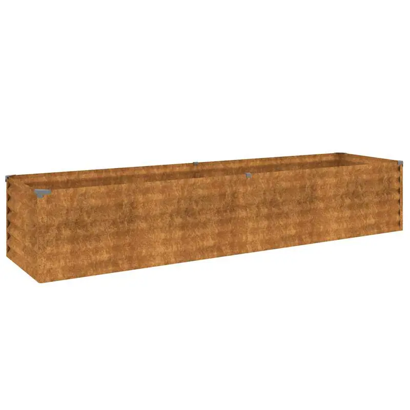 Jardinera Elevada 194x50x36 Cm Acero Corten