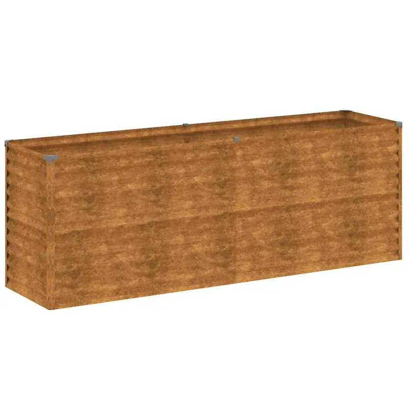 Jardinera Elevada 196x50x69 Cm Acero Corten