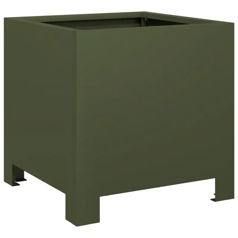 Jardinera Hexagonal Acero Verde Oliva 30x30x30 Cm