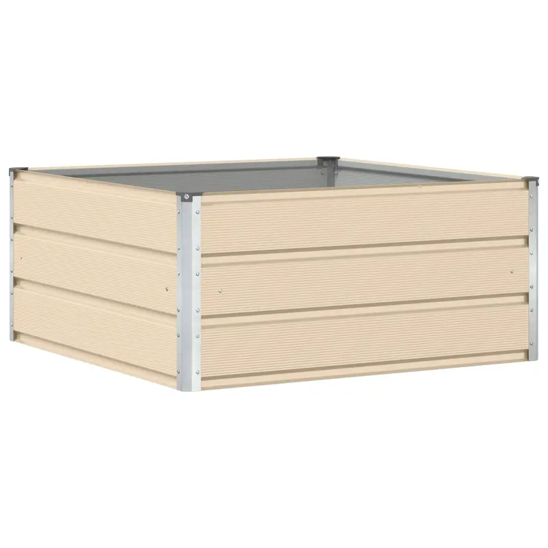 Jardinera Marfil 100 X 100 X 45 Cm Acero
