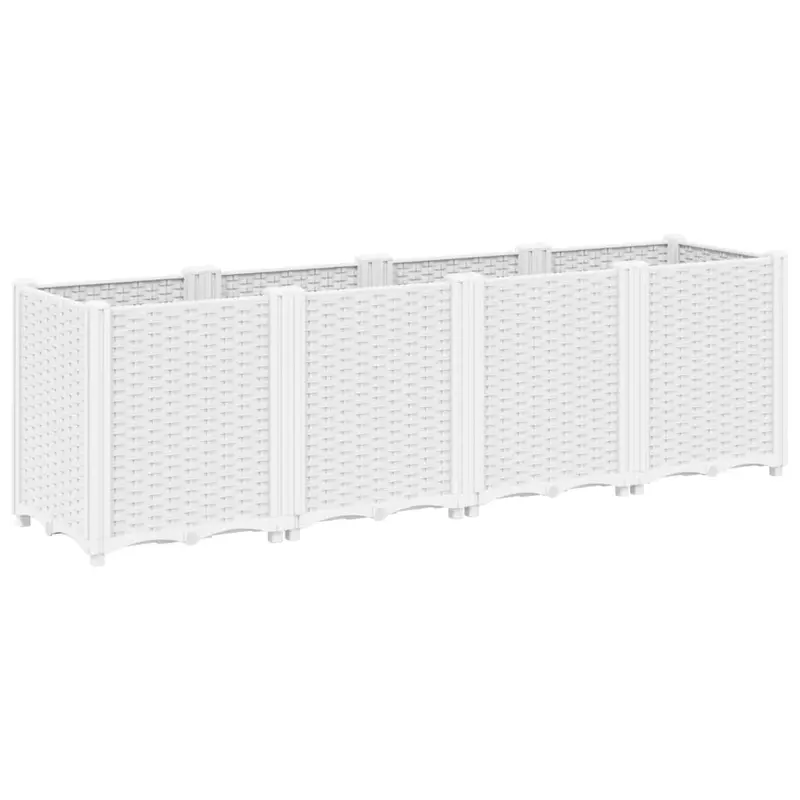 Jardinera Pp Blanco 160x40x53 Cm