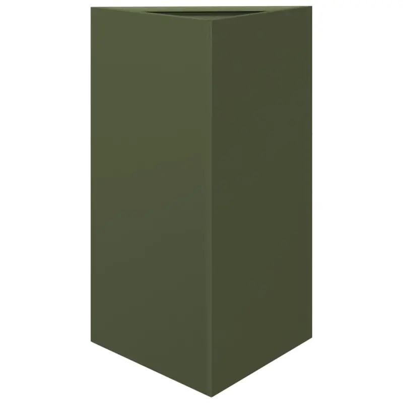 Jardinera Triangular Acero Verde Oliva 50x43x75 Cm
