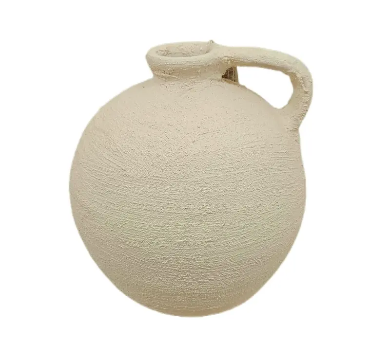 Jarrón De Bola Textura Con Asa Nº2