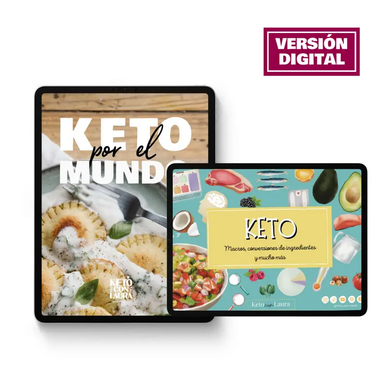 KETO POR EL MUNDO Y GUÍA KETO DE CARBS, CONVERSIONES... (FORMATO EBOOK)