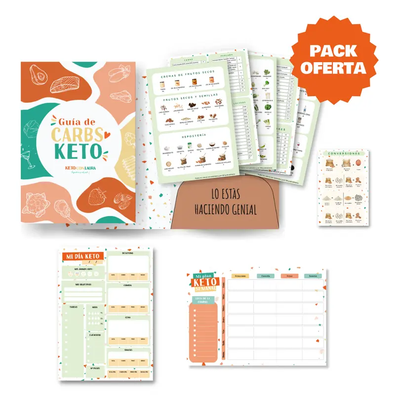 KIT ORGANIZADOR KETO COMPLETO (DIARIO + SEMANAL)