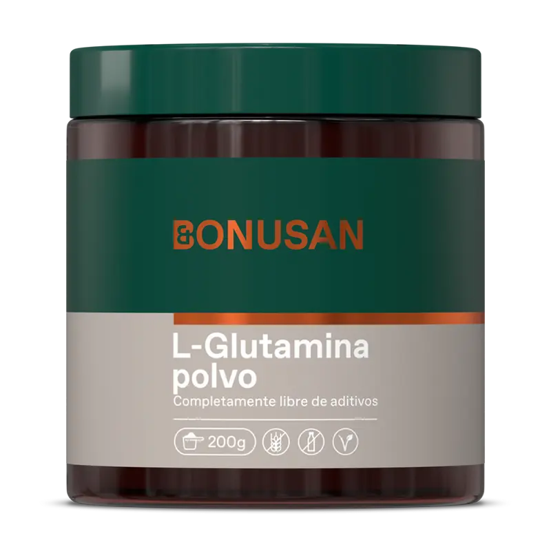 L-Glutamina en Polvo · Bonusan · 200 gramos