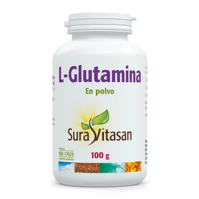 L-Glutamina en Polvo · Sura Vitasan · 100 gramos