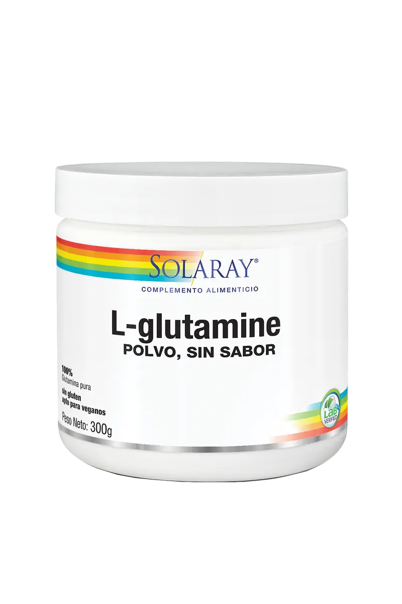 L-Glutamine Polvo · Solaray · 300 gramos