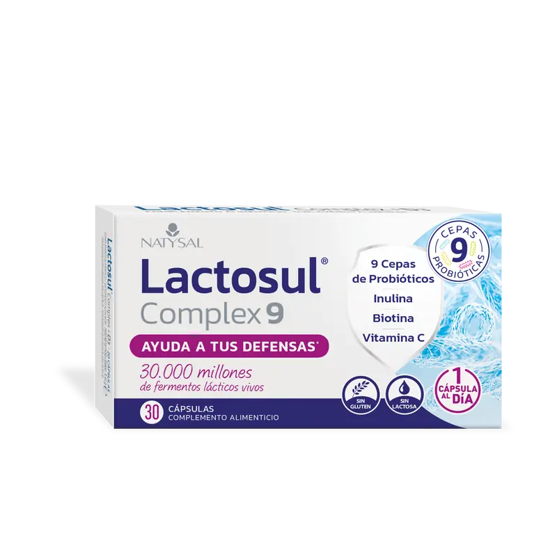 Lactosul Complex 9 · Natysal · 30 cápsulas