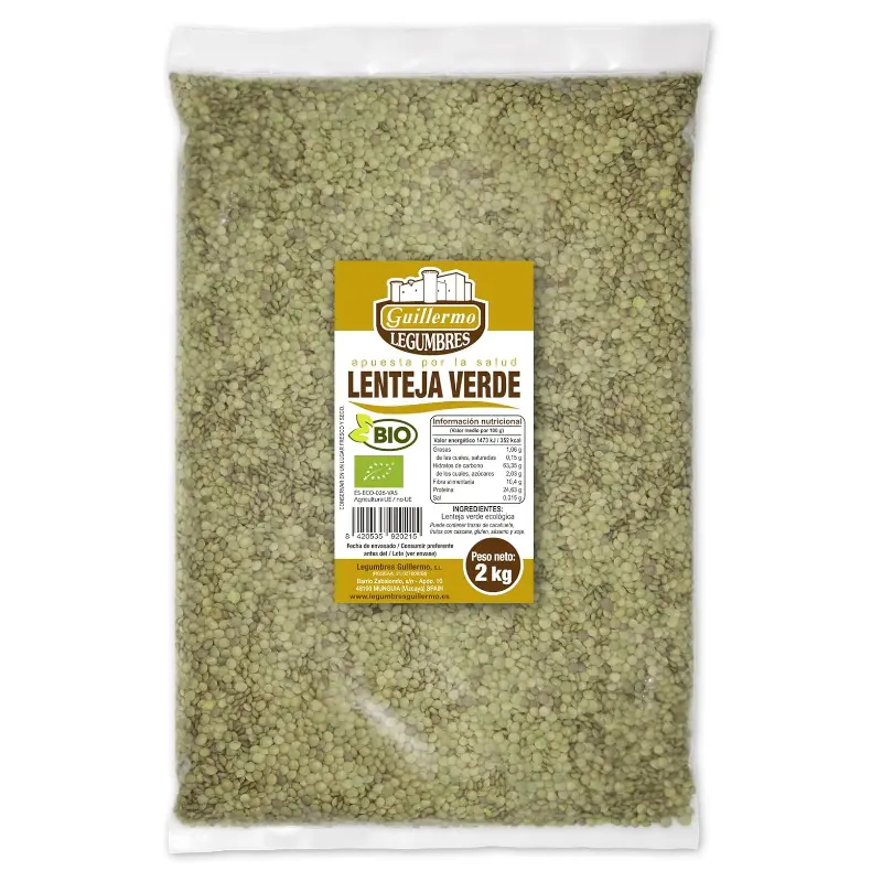 Lenteja Verde Bio · Guillermo · 2 kg