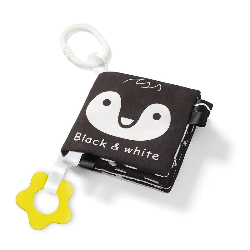 Libro Blando De Actividades Sensorial Black&white