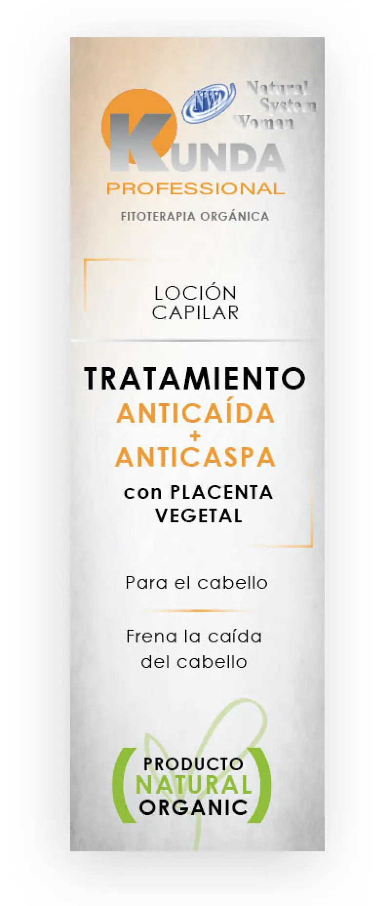 Loción Capilar Anticaída + Anticaspa · Kunda · 125 ml