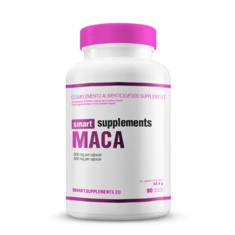 Maca 500mg - 90 Cápsulas - Vigorizantes - Smart Supplements
