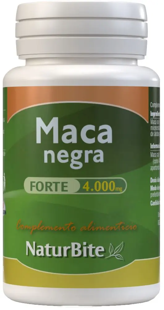 Maca Negra Forte 4.000 mg · NaturBite · 250 comprimidos