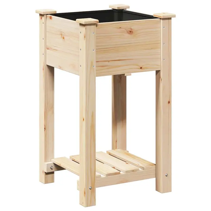 Macetero De Jardín Beige 45 X 45 X 76,5 Cm
