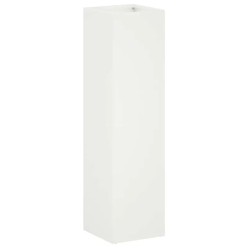Macetero De Jardín Blanco 20 X 20 X 75 Cm