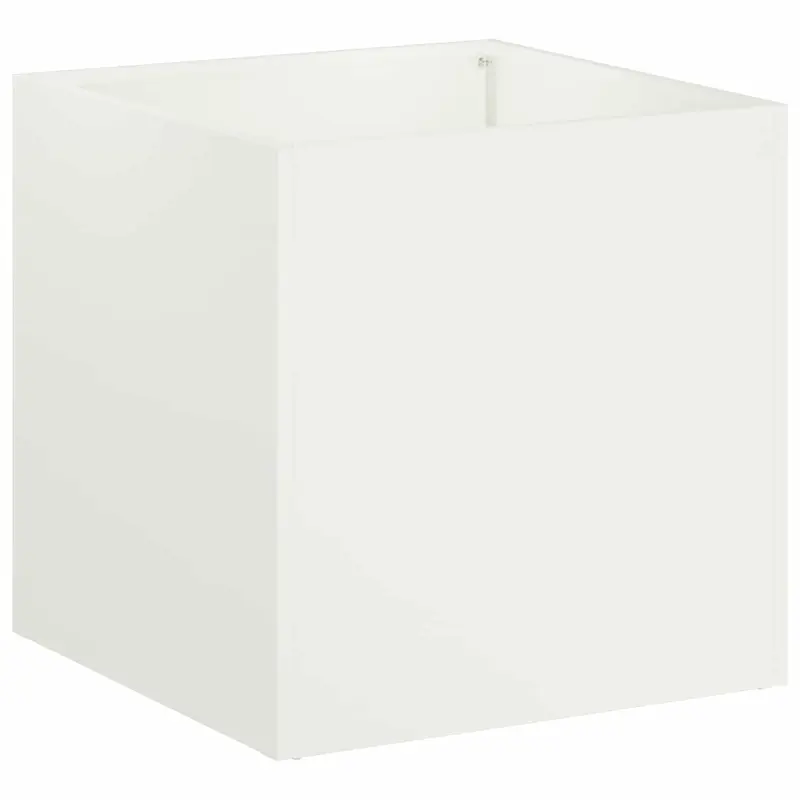 Macetero De Jardín Blanco 35 X 35 X 35 Cm