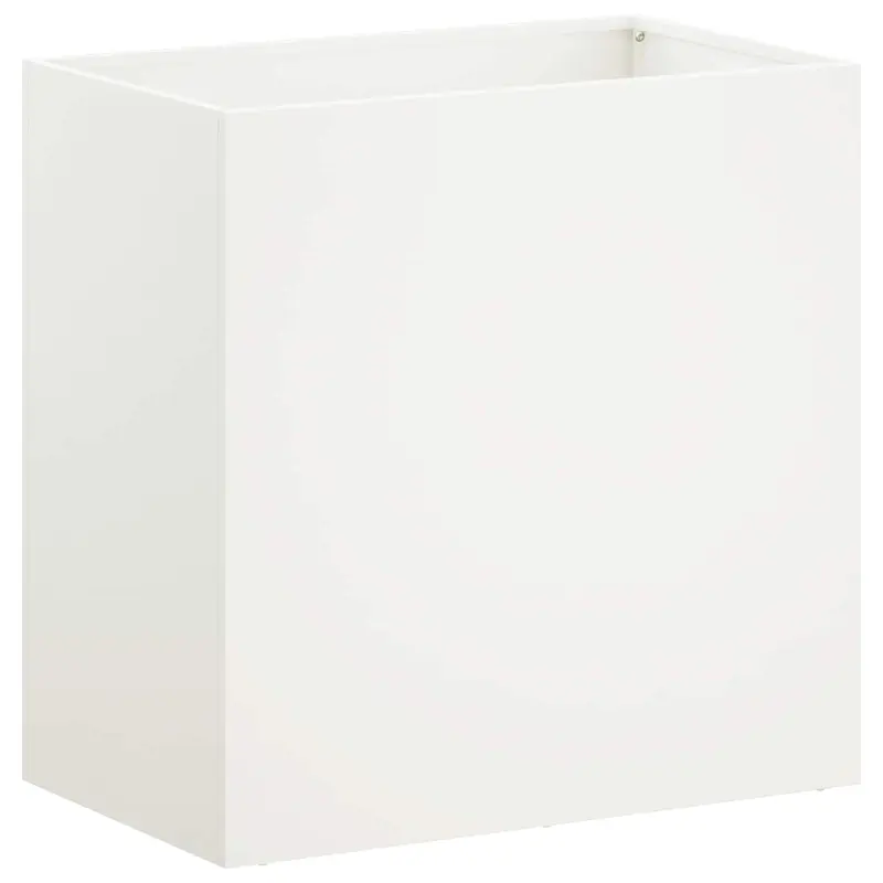 Macetero De Jardín Blanco 50 X 30 X 50 Cm