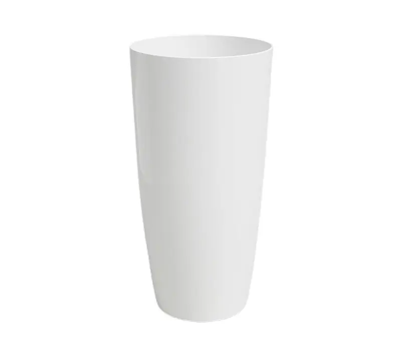 Macetero De Plástico Reciclado Santorini Blanco 65cm