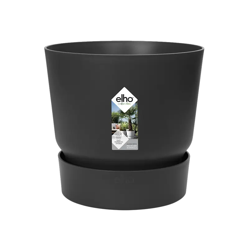 Macetero Greenville En Negro 20cm
